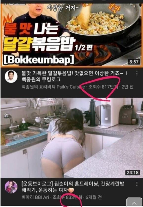 백종원도 조회수에서 밀린 음식