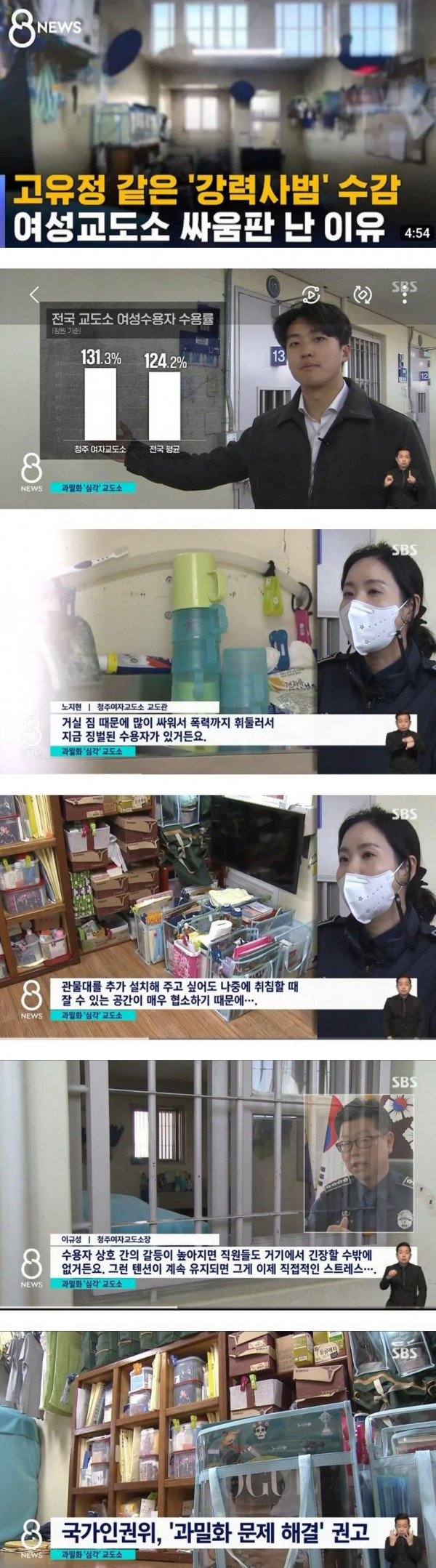 포화상태라는 여성교도소