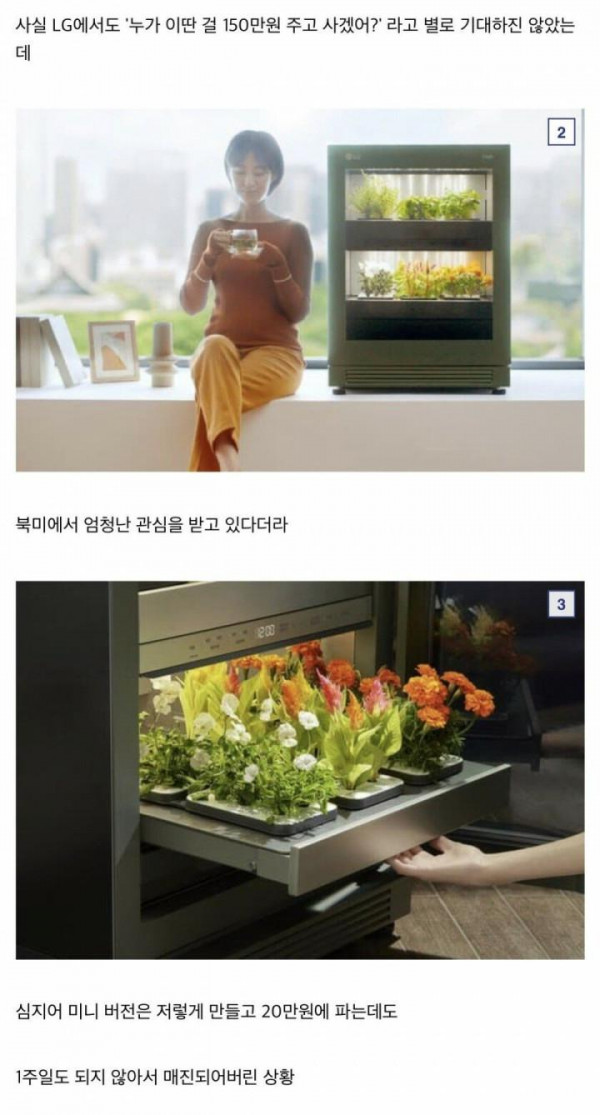 북미에서 관심 받고있는 가전제품