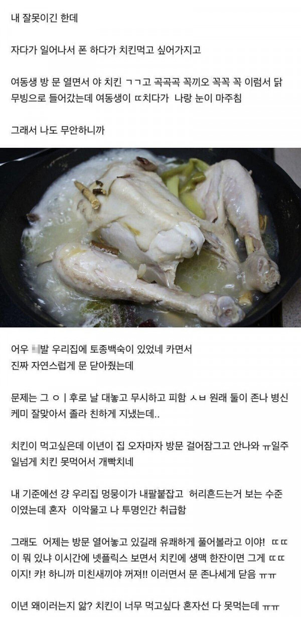 여동생의 자위행위를 본 오빠...