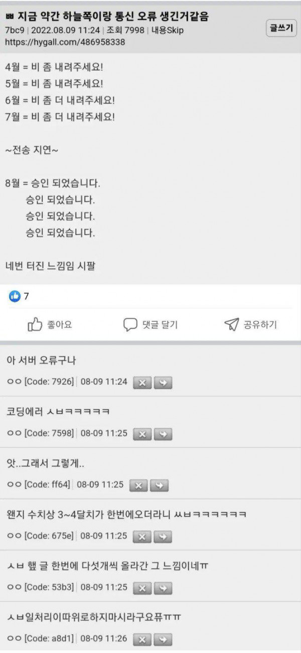 이틀간 비가 미친듯이 쏟아졌던 이유