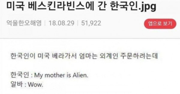 미국 베스킨라빈스에 간 한국인.jpg