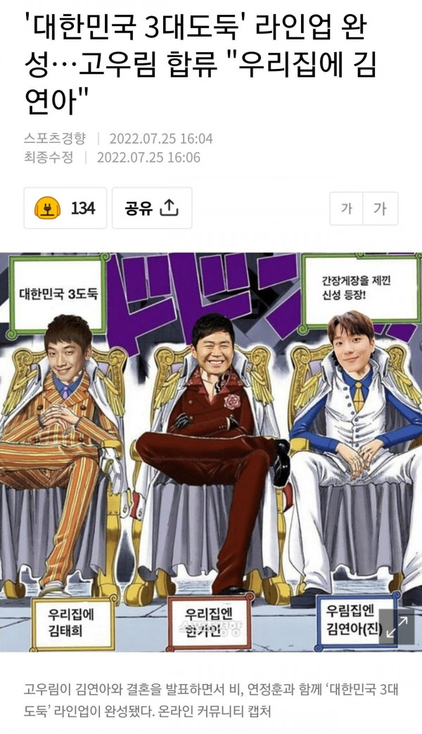 대한민국 3대 도둑